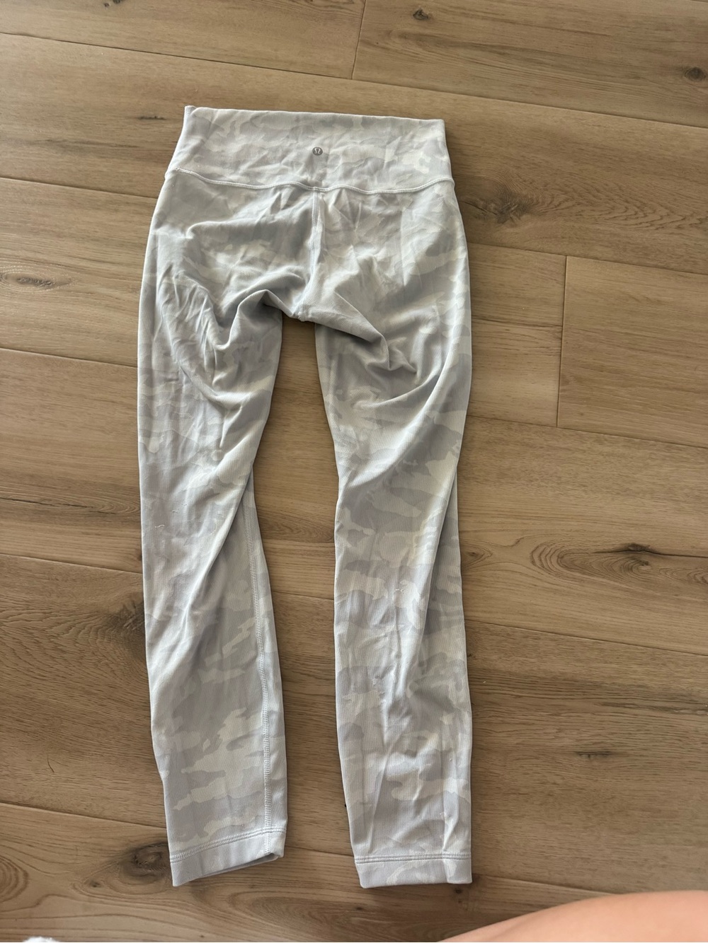 lululemon athletica Light Gray Camo Leggings